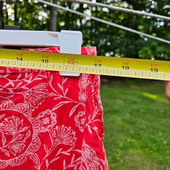 Universal Thread Womens Coral Paisley Ruffle Wrap Skirt XXL Cotton/Rayon Blend - Picture 11 of 16